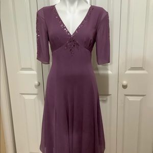 Adrianna Papell lilac dress